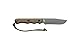 Tops Knives Spirit Hunter x3 Full Tang Fixed Blade- Brown Leather Sheath w/Dangler (Green Canvas/Black Canvas Micarta)