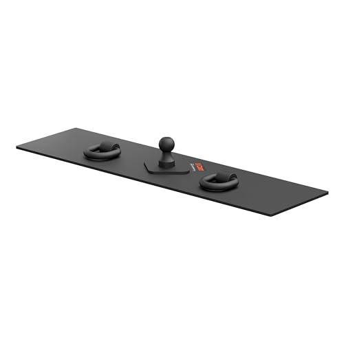 Curt Manufacturing 65500 Flat Hitch Plate 13 in X 48 in W/2 1/2 in Welded D-Rings