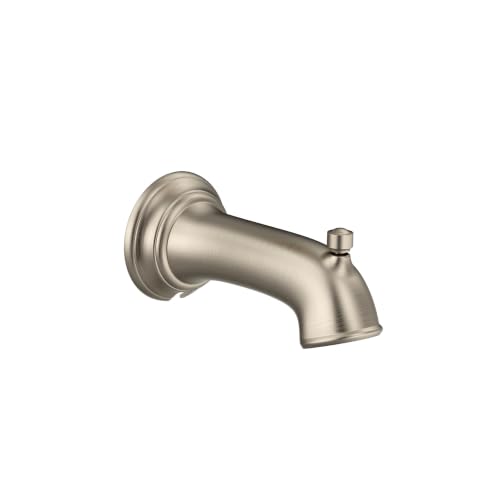 Moen 3737BN Dartmoor 1/2-Inch Slip Fit Connection Diverter Tub Spout, Brushed Nickel - image 1