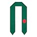 DABOYOZHZH Bangladesh Flag Graduation Shawl Sash Stole Wraps Scraf For International Study Pride Women Men