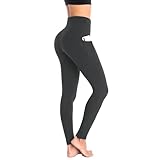 Ollrynns Leggins Deportivos Mujer Cintura Alta Mallas Deporte Leggings con Bolsillos Control de Abdomen para Running Training Fitness Yoga Pantalones CA166