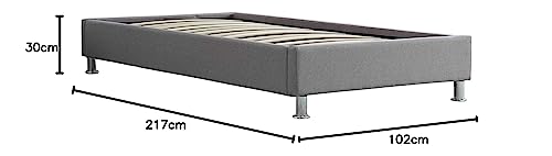 CARO-Möbel Futonbett Laredo Einzelbett Bettgestell 90x200 cm inklusive Lattenrost