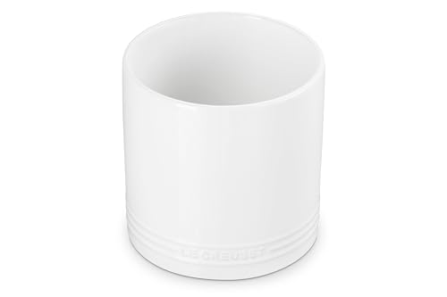 Le Creuset Stoneware Signature Utensil Crock, 2.7 qt., White