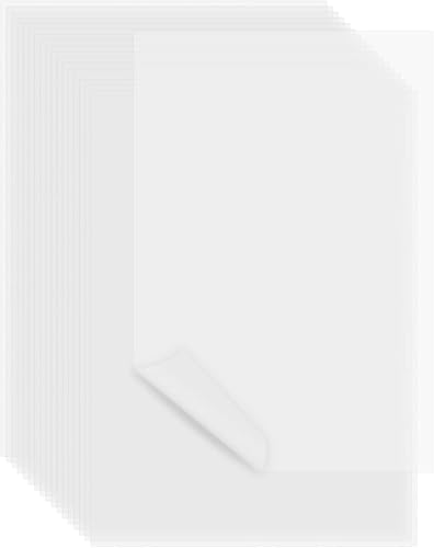 Transparentpapier 130g/qm DIN A4 50 Blatt zum Bedrucken Premium Bastelpapier Pauspapier Pergamentpapier Architektenpapier für Grußkarten Namensschilder Laternen Dekorieren