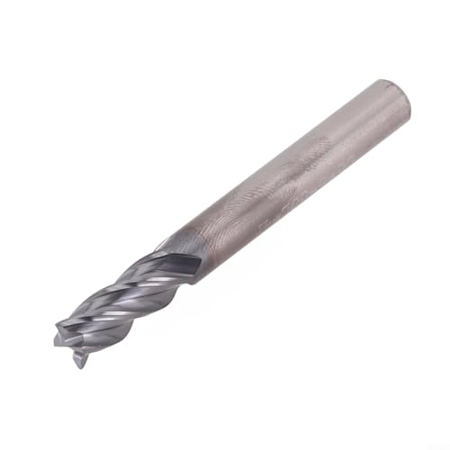 High Stability AlTiN Coated 4 Flute Solid Carbide End Mill for HPC Applications in Industrial Milling Processes (6mm)