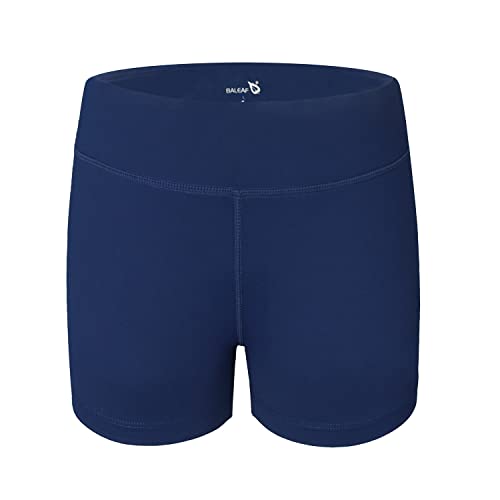 baleaf Girls 4" Volleyball Shorts Kids Athletic Biker Cartwheel Dance Soccer Cheer Running Preppy Teen4