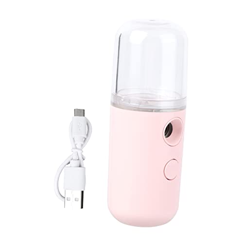 MUSISALY 1 Pc humidificador portátil humidificadores con aceites esenciales facial portatil bruma facial refrescante hidratante facial herramienta de belleza cara de vapor rosa