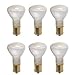 (6 Pack) SHATTERPROOF Light Bulb #1383 R12 Shape 20 WATT Incandescent Bulb Shatter Resistant Rough Service Light Bulb 20 WATTS R12 Shape #1383 Bulb Miniature 13 Volts Aircraft/Elevator/AUTO Bulb