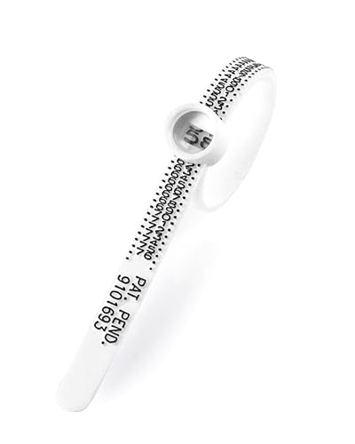 Heartbreaker Ring-Größenmesser I Wiederverwendbarer Ring-Sizer zum Messen der Ringgröße I Hochwertiges Ringmaßband für Ringgrößen 4176 I Ringmesser Finger aus flexbilem Kunststoff