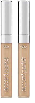 L'Oréal Paris Abdeckstift, Concealer gegen Augenringe und kleine Makel, Perfect Match, 4.N Beige, 6,8 ml (Packung mit 2)