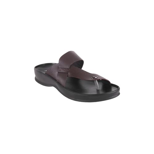 Image of Mochi Men Comfort Leather Chappal For Regular Use