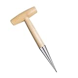 Pflanzholz Traditionelle Gartengeräte Pikierstab Werkzeuge Zwiebelpflanzer Von Löchern Pflanzung 28 Cm Pikierstab Für Die Hand Für Aussaat, Pflanzung Von Blumenzwiebeln Und Setzlingen