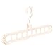 01 02 015 Clothes Organizer, 9 Hole Design 360Â° Rotation Anti-Wrinkle Adjustable and Save Space Hangers for Store Clothes Pants, and Scarves. for Home Offive RVs(Beige)