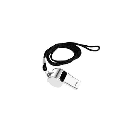 Silbato Profesional de Acero Inoxidable con Cordón para Entrenamiento miniatura 1