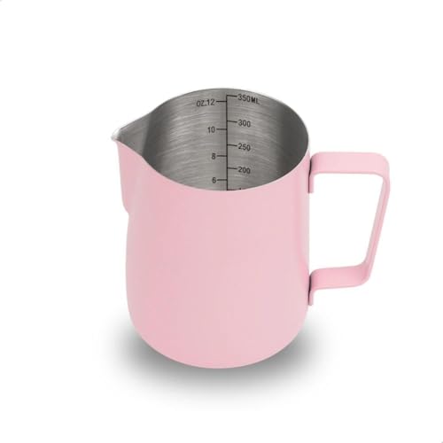 Image of watchget 12oz Milk Frothing Pitcher Stainless Steel Espresso Steaming Jug