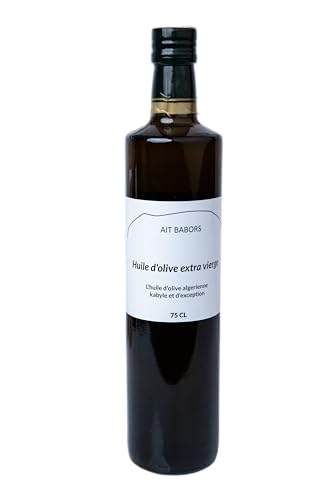 Huile d'olive extra vierge algérienne Kabyle d'exception Ait Babors 750ml