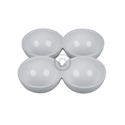 Bandeja para huevos compatible con Bosch 00635924, 93 x 93 mm, para 4 huevos en la puerta del frigorífico