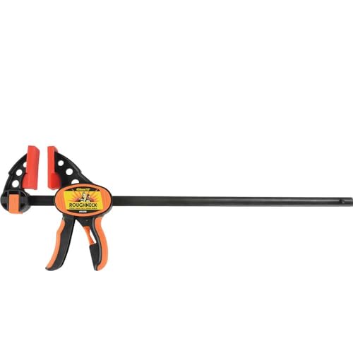 Roughneck ROU38268 One-Handed Bar Clamp & Spreader, Black