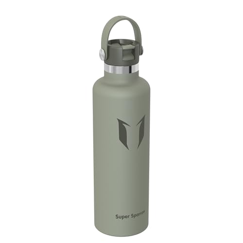 Sparrow Trinkflasche Edelstahl 1L FlipFlow Thermosflasche mit Strohhalm – Ansicht 2