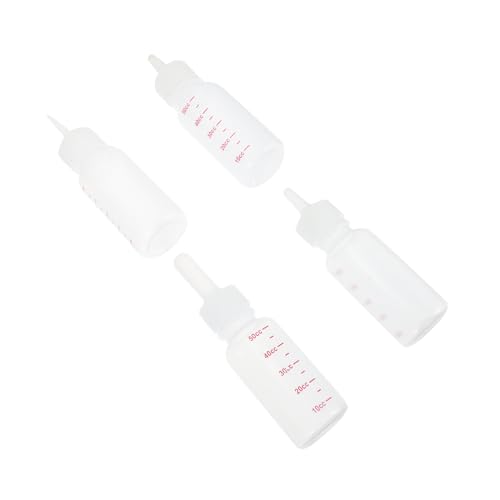 Abaodam 4pcs Pet Nursing Bottles Feeding Containers for Newborn Cats and Dogs Lightweight Safe for Pets for Controlled Feeding