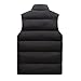 Black Mens Cami Tank Thermal Basic Vest, Sleeveless, Collared Neck, Spandex, Lounge, Fall Winter Vest 2026, Soft Comfy Clothes, Fashion Y2K, XL