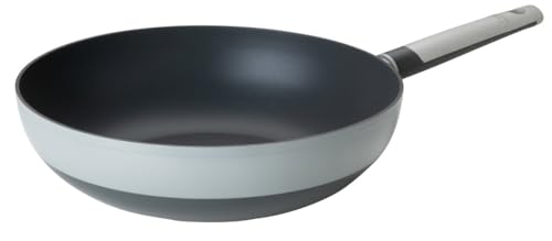 Tasty Sartén wok antiadherente bicolor, 28 x 7,8 cm, aluminio forjado, apta para inducción, mango suave al tacto, 5 años de garantía