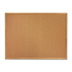 Photo 1 of Lorell Oak Wood Frame Cork Board 24"