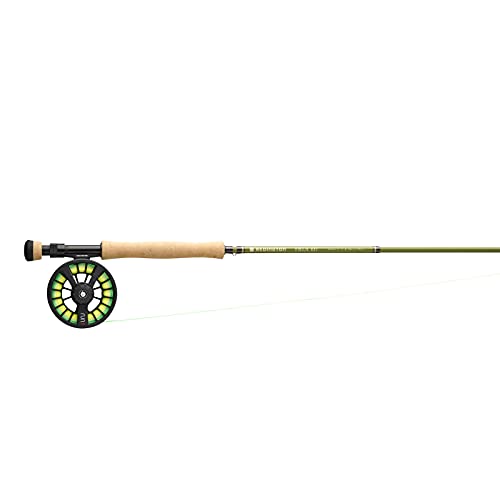 Redington Salmon Fly Fishing Field Kit, 9' Medium-Fast Action Rod And Run Reel, Salmon Fly Line, Carrying Case #TOP1