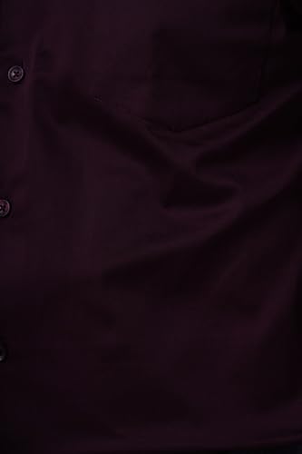 Image of Tangible Men's 98% Cotton 2% Elastane Stretchable Formal Shirt | Satin Weave | Classic Fit | Full Sleeves