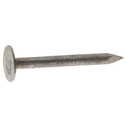 1.75 in. Roofing Electro-Galvanized Steel Flat Head Nail Gray - 5 lbs - Pack of 6
