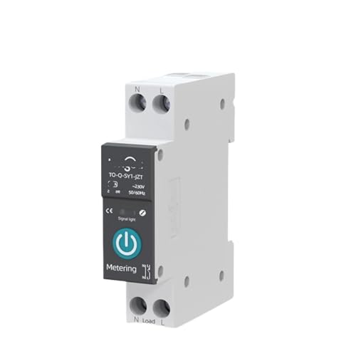 Disjoncteur de mesure de puissance 1P 25A interrupteur rail DIN connecté