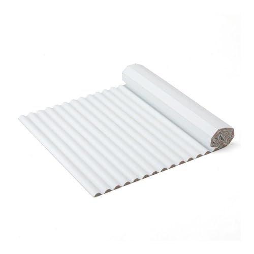 カインズ(CAINZ) ミゾが少なくお掃除しやすい波型風呂フタ L16 ホワイト 75cm×160cm