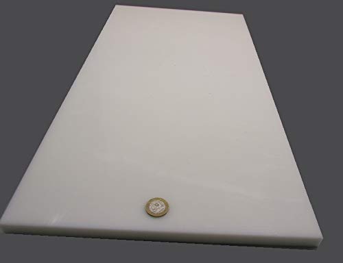 HDPE (High Density Polyethylene) White Sheet .625" (5/8") x 12" x 24" 1 pc