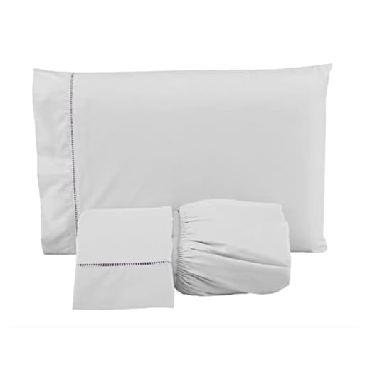 Jogo de Cama Lençol 400 Fios 3 Peças Ponto Palito Casa Dona (Queen, Branco)