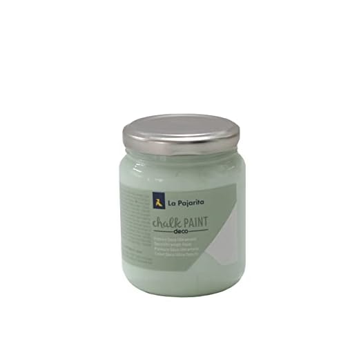 La Pajarita 104637 Pintura para Decoración y DIY, Chalk, 1, Verde (Mint)
