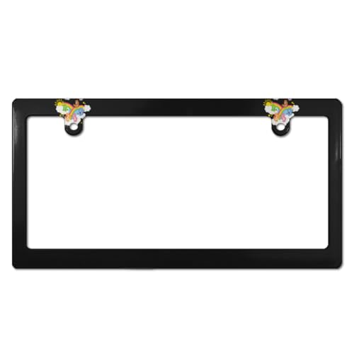 ケアベア ナンバーフレーム ナンバープレート フレーム 普通車/軽自動車 カーアクセサリー 錆びにくい 掛けやすい 装飾ボーダー 簡単取付