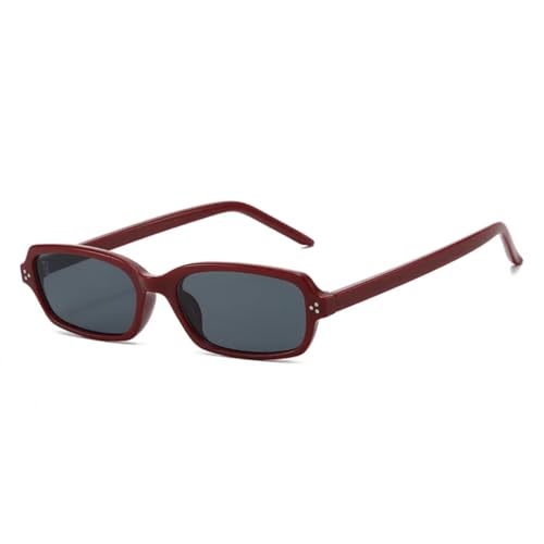 Lunettes de soleil rivets rétro avec monture transparente et verres bonbon tendance