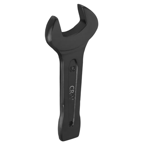 sourcing map Open End Striking Wrench 48mm Metric CR-V Steel Single Open Spanner Baking Paint U Shape Head Wrench Hand Tool for Mechanical Automotive Repair