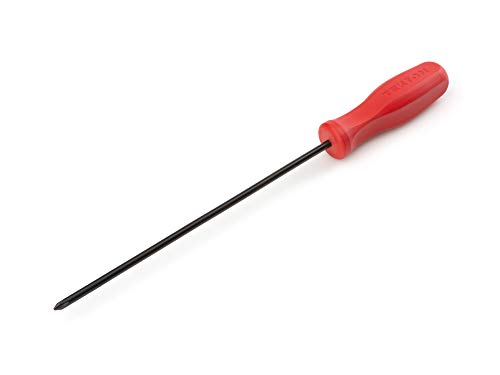 Image of TEKTON Long P1 Hard Handle Screwdriver (Black Oxide Blade) | DSP14001 | Made in USA