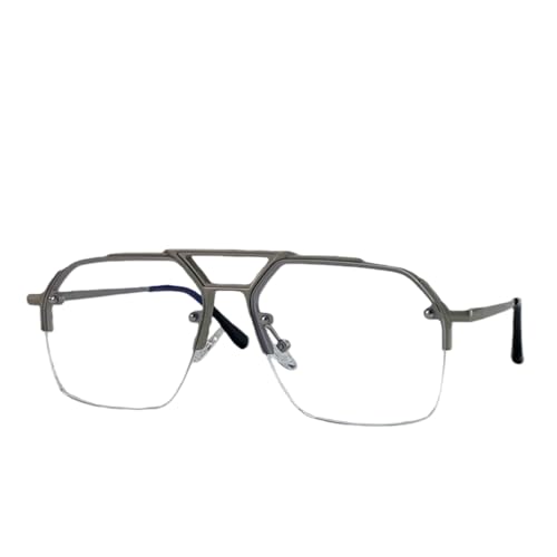 Lunettes de soleil rétro homme métal punk avec verres anti éblouissement