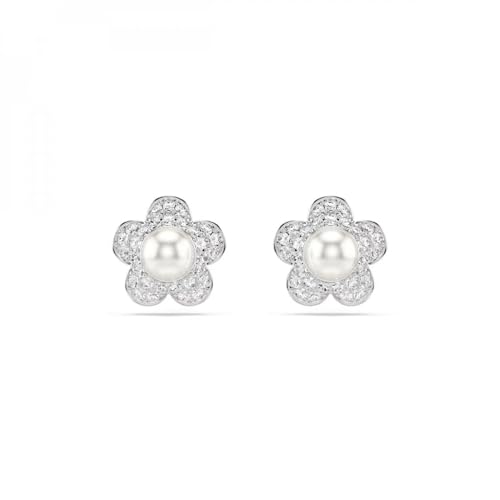 Image of Swarovski 2026 Capsule Angelic Earrings, rhodium-plated and crystal