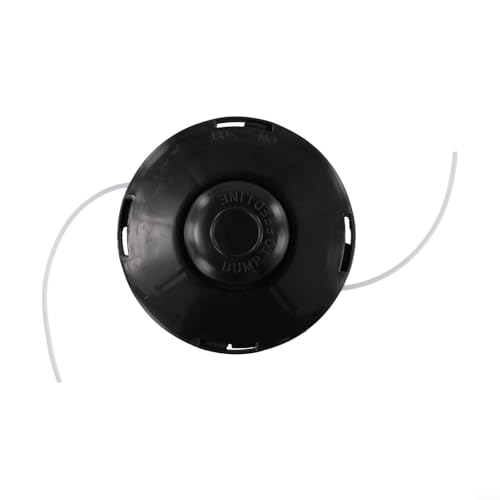 Yhenlovtt Universal Petrol Strimmer Trimmer Head Replacement with Bump Feed Line Spool Cutting Double Line Nylon Cord for Grass Plus Having Cutter Compatible Thinning (B)