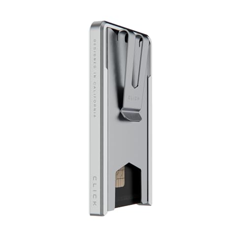 Porte-cartes aluminium CLICK orange pour stopper la perte de vos cartes