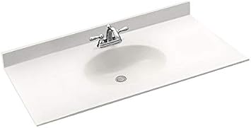 Swan CH02231.010 Chesapeake 31-in L x 22-in W x 6.125-in H Solid Surface Vanity Top, White