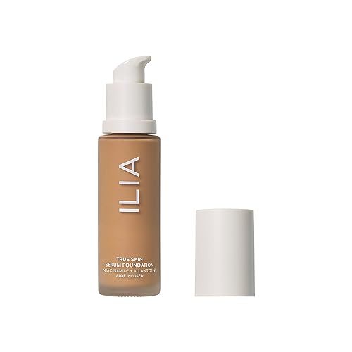 ILIA - True Skin Serum Foundation | Non-comedogenic, Cruelty-Free, Vegan, Weightless Feel, Buildable Coverage, Safe For Sensitive Skin (Senja SF9.25)