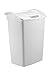 Rubbermaid Dual-Action Swing Lid Trash Can for Home, Kitchen, and Bathroom Garbage, 11.25 Gallon, White