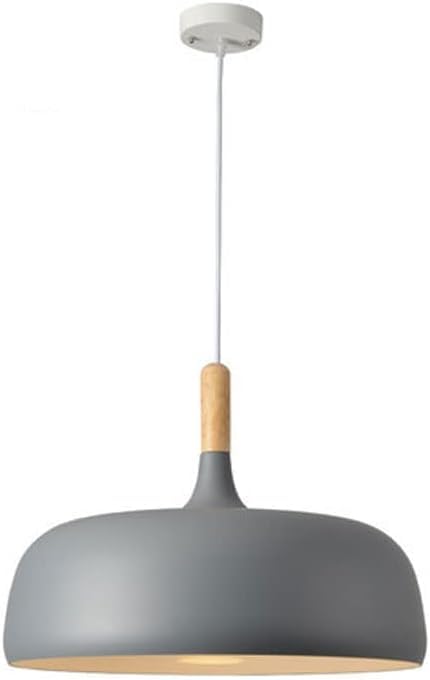 Luminaire de plafond coloré gris grand format 48x40cm style industriel