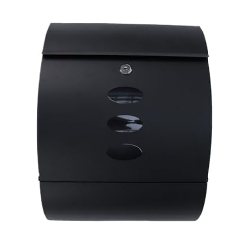 WUTIANBAO Buzon Exterior Buzones De Correos Buzón Montado En La Pared De Acero Inoxidable De Gran Capacidad Fácil De Instalar Buzón Moderno For Exteriores For El Hogar Caixa De Correo Exterior(Black)