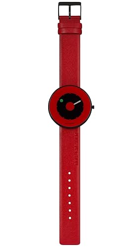 Rolf Cremer Running Gent Armbanduhr, Edelstahlgehäuse 42 mm Durchmesser, Lederarmband 20 mm, Quarzwerk, Mineralglas, Wasserdicht 3 Bar, Modell 509401
