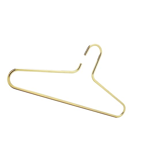 DECHOUS Iron Clothes Hangers Thicken Open Ended Design for Non Slip Coat Wardrobe Organization Adult Hangers for Home Clothing Shops and Laundries Golden Finish